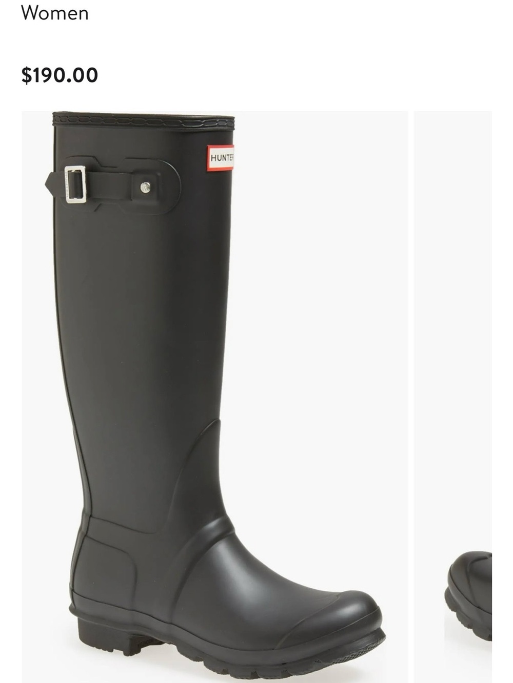 Tall Black Hunter Boots